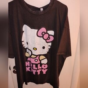 Hello Kitty Black and Pink Kids T-Shirt